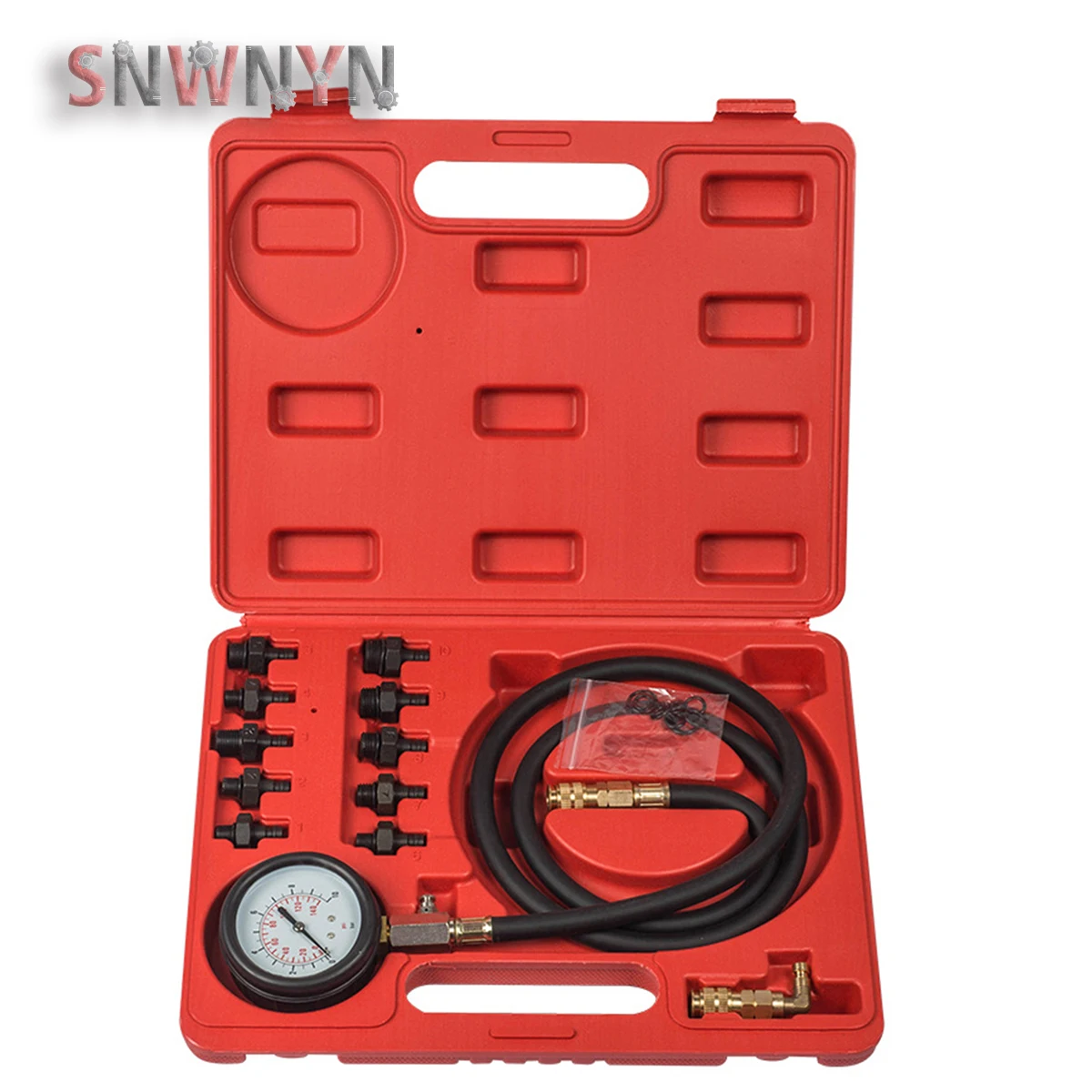 12pcs/set Engine Oil Pressure Test Kit Tester  Low Oil Warning Devices Car Garage Tool TU-12