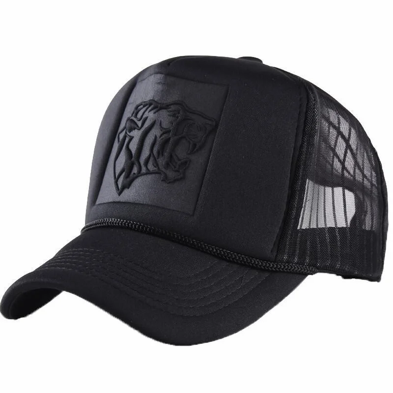 

Summer Mesh Black Leopard Print Curved Baseball Caps For Women Men Snapback Hats Casquette Trucker Net Cap Sun Visor Hip Hop Hat