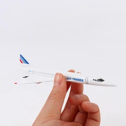 1PC Airplane Model 16cm Air France Concorde Jet Aeroplane Aircraft Model Diecast Metal Plane Airplanes Kids Toy