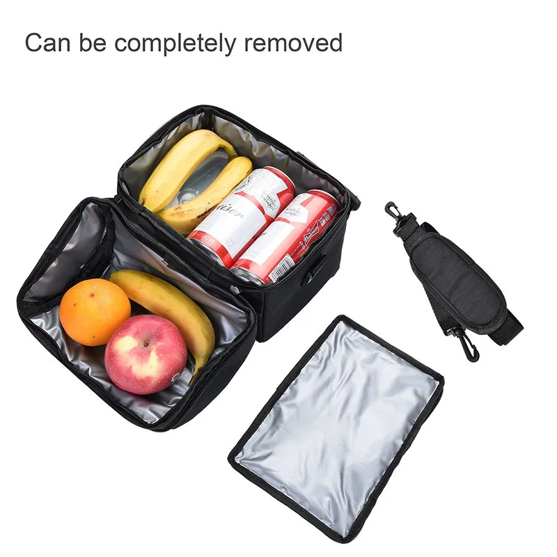 Insulated Thermal Cooler Lunch Box Food Bag for Women Men Kids Work Picnic Leakproof Thermal Ice Pack