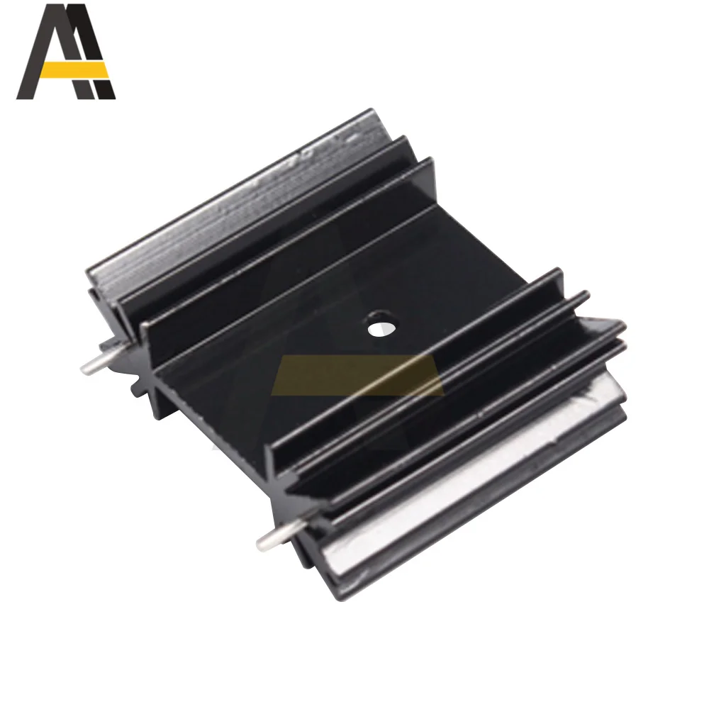 5Pcs Aluminium TO-220 Heat sink 34x38x12mm TO 220 Heat Sink 6063 Aluminum Transistor Radiator TO220 Cooler Cooling Band