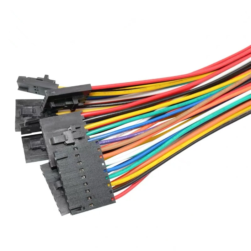 TJC8/2543-2.54mm 듀퐁, 잠금 터미널 연결 와이어 더블 헤드 터미널 라인 24AWG 전자 와이어 2P-9P