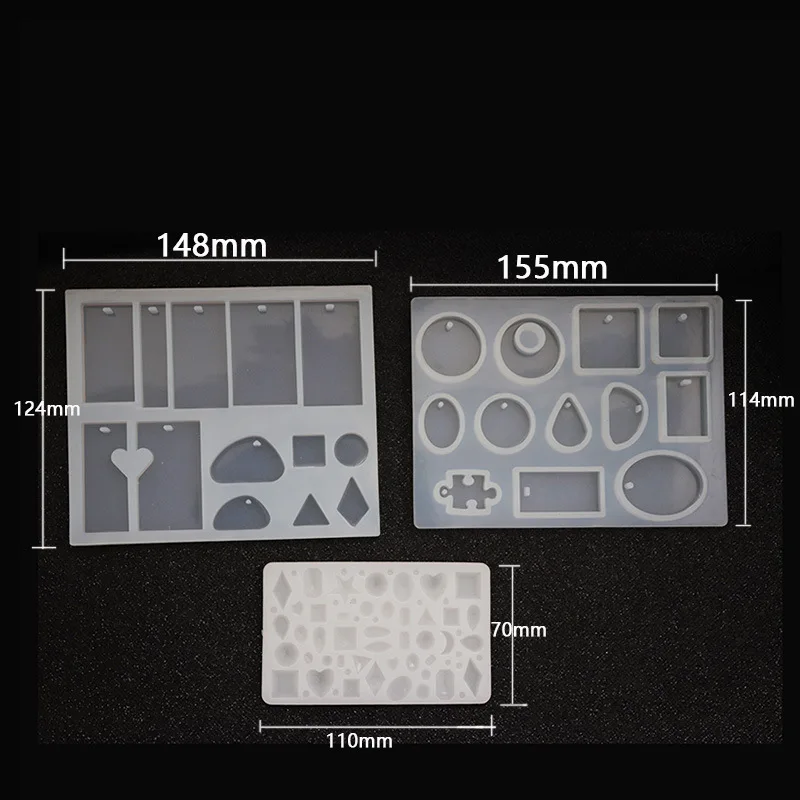 

1 шт. квадратная овальная силиконовая форма DIY Ювелирные ожерелья ручной работы кулон форма УФ-смолы формы оптом