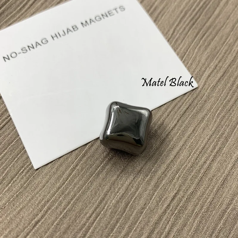 1Pcs Safe Hijab Magnet Brooch Strong Metal Plating Magnetic Muslim Scarf Hijab Clips No Hole Pin Shawl Buckle Brooches for Women