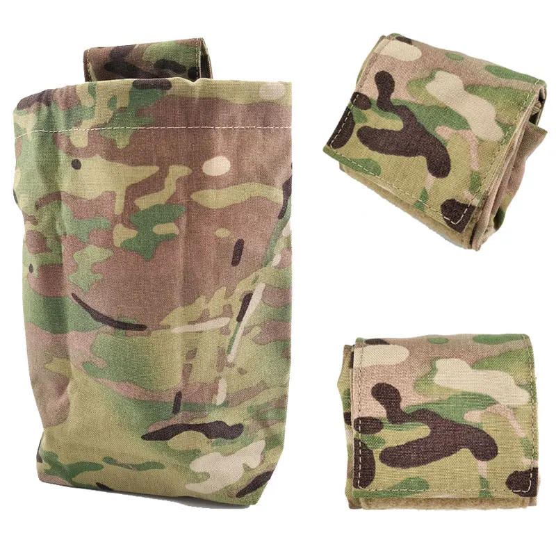 Tactical Foldable Bag Airsoft MINI EDC Magazine Drop Dump Pouch Outdoor Hunting Tool Molle Recycling Waist Bag