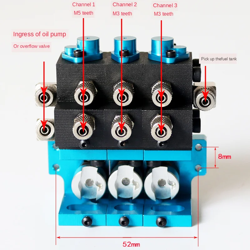 JDM-137 trójdrożny zawór kierunkowy urządzenie inżynieryjne zawór hydrauliczny zaworu olejowego