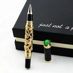 JINHAO Golden Dragon King Gioco Pearl 0.7 millimetri Pennino Penna Roller Nero/Bianco/grigio/Per La Scelta Ufficio affari best Regalo