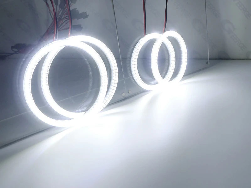 For Chery B14 Eastar Cross Rely V5 Boss Destiny Crossover 2006 - 2011 Ultra Bright Day Light SMD LED Angel Eyes Kit Halo Rings