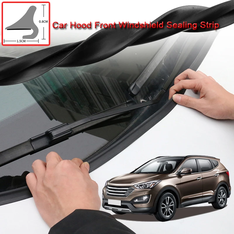 

For Hyundai Santa Fe 2013-2020 Car Seal Strip Windshied Spoiler Filler Protect Edge Weatherstrip Strips Sticker Auto Accessories