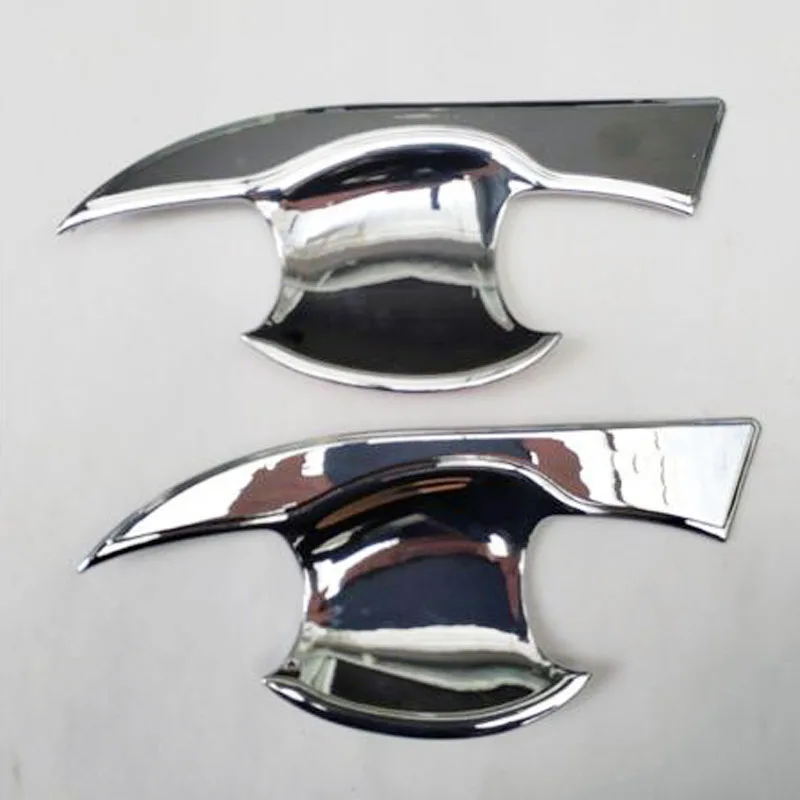 Abs Plastic Chrome Door Handle Bowl Trim Cover for Toyota Rav4 Rav 4 Xa40 2018 2017 2016 2015 2014 2013 Car Accessories 4 Pcs