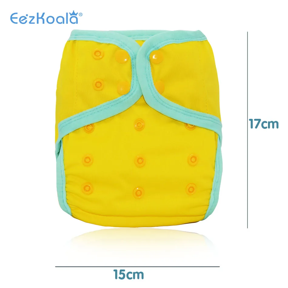 EezKoala-cubierta de pañal de tela ecológica para bebé, cubierta Flexible y lavable, estirada, colorida