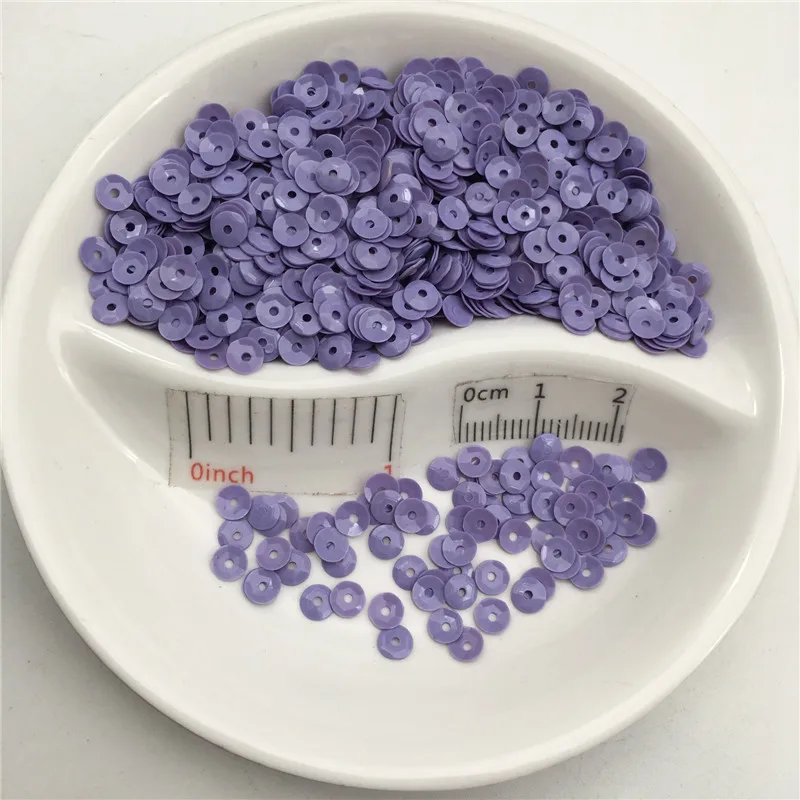 4mm Cup Round Solid Color PVC Loose Sequin Paillette Sewing Craft For Wedding Decoration Garment Dress Shoe CapsDIY Wholesale