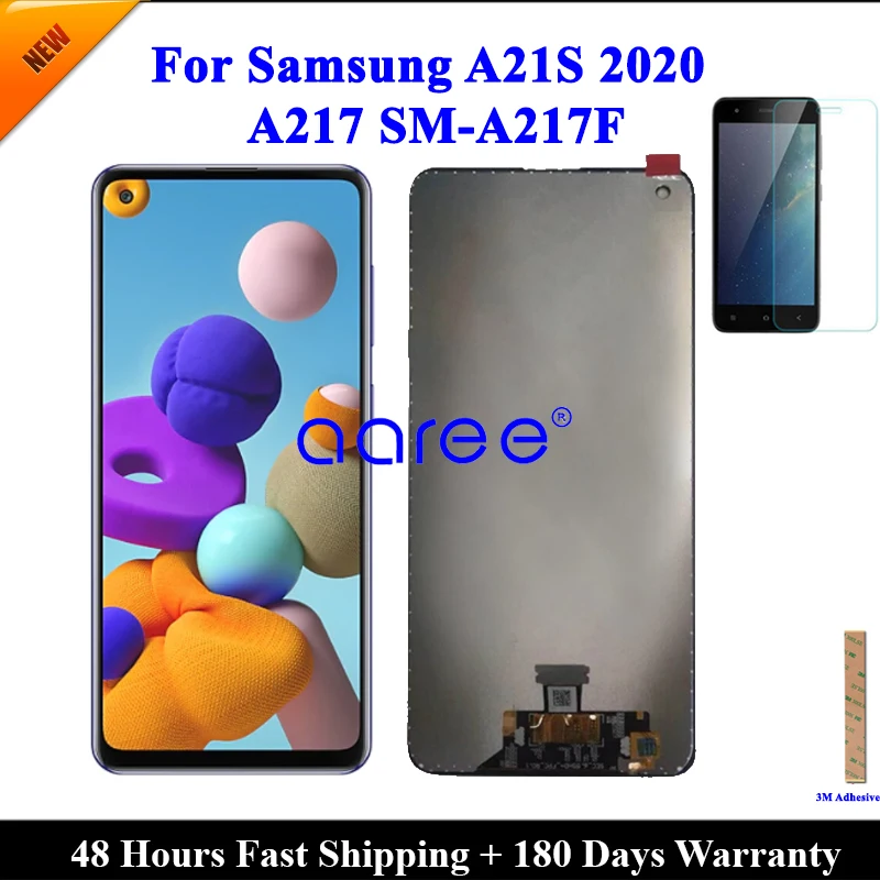 LCD Screen  For Samsung A21S 2020 LCD  For Samsung A21S A217 SM-A21F LCD Screen Touch Digitizer Assembly