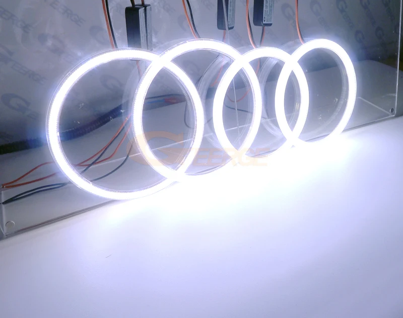 For BMW 7 Series F01 F02 F03 F04 730d 740d 740i 750i 760i 2008-2012 Ultra Bright COB Led Angel Eyes Halo Rings Day Light