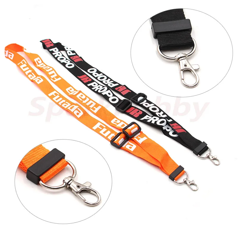 1PC Futaba JR Neck Strap Adjustable Lanyard Metal Hook Orange Black Remote Controller Transmitter RC Radiolink Flysky Wfly DIY