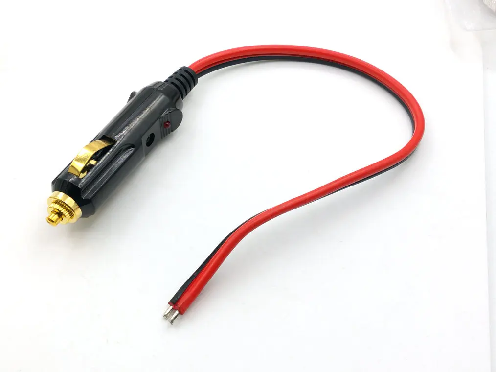 Adaptador de enchufe Universal para encendedor de cigarrillos de coche, cable de cargador hembra, 12v, 15a, máx. 120W, 1 unidad