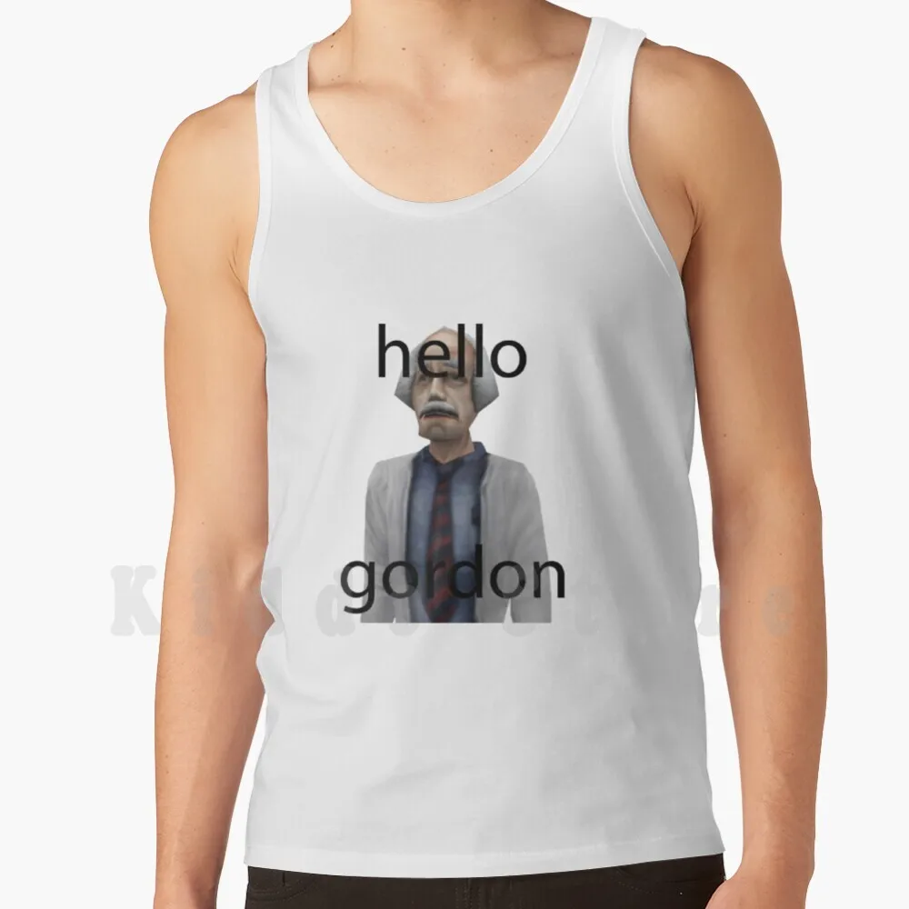 Dr.coomer Hello Gordon Tank Tops Vest Sleeveless Funny Meme Half Life