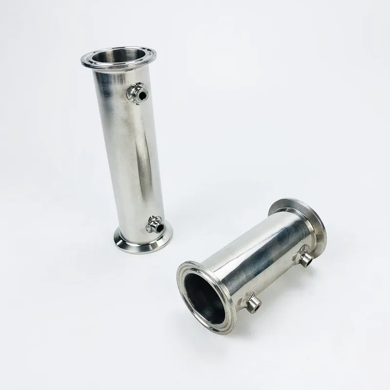 

1.5"(38mm) OD50.5 Sanitary Tri Clover Spool Tube/Pipe With Thermometer Ports Diameter 4.2 mm And 6.2mm,Tri Clamp Pipe