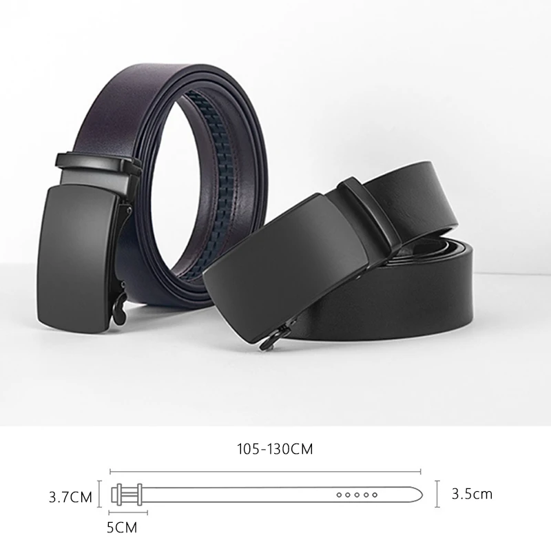 MVA Brand Genuine Leather Belt Man Men's Belt Cow Man Designer Belts Fashion Automatic Buckle Belts For Men Leather Waist   T313