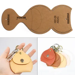 New Leather Craft Personality Coin Purse Sewing Pattern Hard Kraft Paper and Acrylic DIY Template 8.5cm*8.3cm DIY Leather Tools