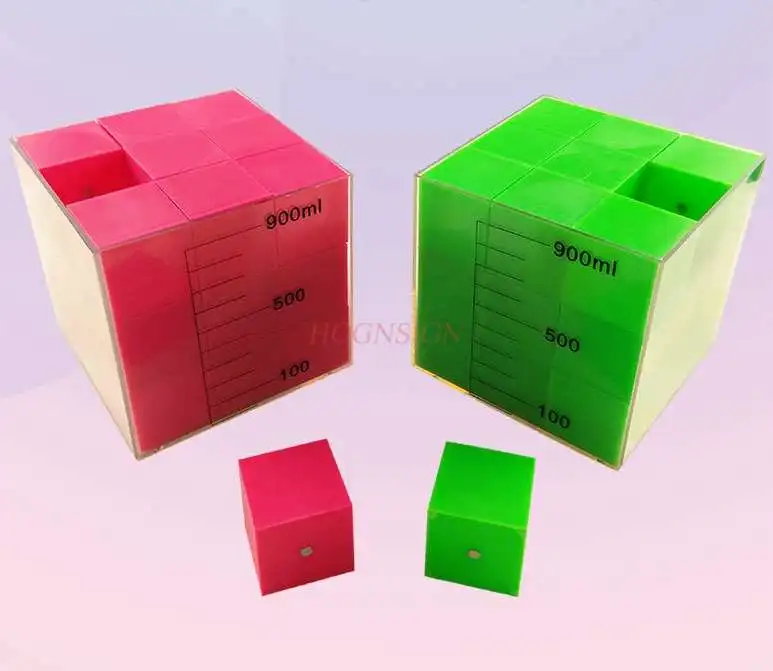 3.3cm Magnetic Small Cube Teaching Capacity Demonstrator 1L Teaching Instrument