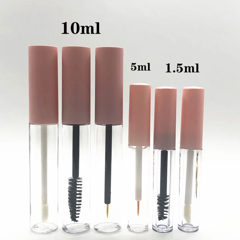 

50PCS 1.5ML 5ML 10ML Pink Mascara tube eyeliner tube eyelash growth liquid empty tube glue bottle Lip gloss/lip glaze sub-bottle