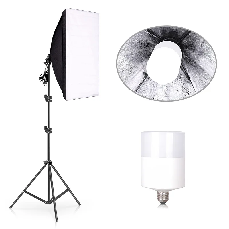 Analyste d\'éclairage de boîte à lumière de photographie, 50x70cm, système de boîte à lumière, utilisation continue professionnelle pour studio