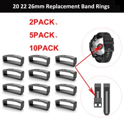 2/5/10pcs Rubber strap Belt Loop Keeper Square Loop Buckles Belt Retainer Replacement Rings Garmin Fenix 5/6 5X/6X 5S/6S 3 HR