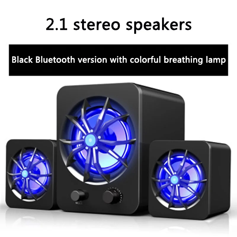 Computer audio D-207 with subwoofer computer audio mini USB desktop mobile phone notebook speaker 360 degree panoramic sound