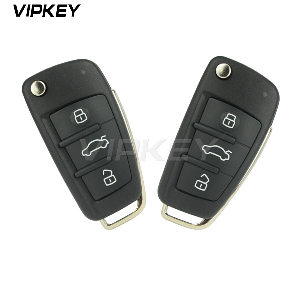 

Remotekey 2pcs 8P0837220D 3 Button 433 Mhz ID48 Chip HU66 Blade 8P0 837 220 D For Audi A3 TT 2006 - 2013 Flip Remote Key