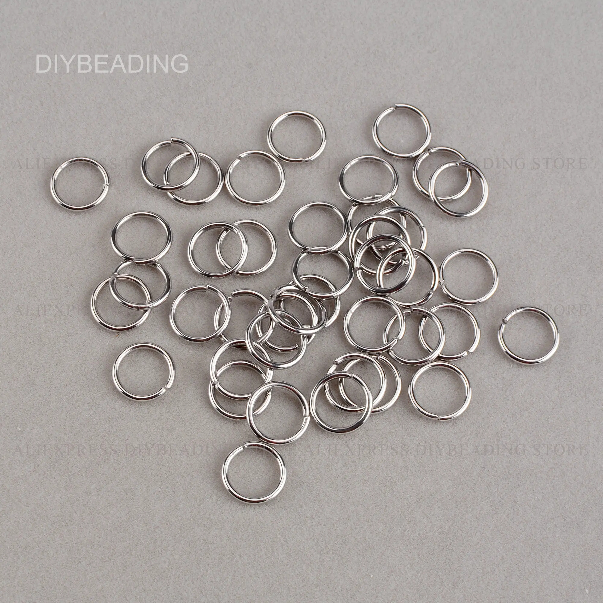 1-50 Sets Stainless Steel Open Jump Ring/Unsoldered Metal Jumpring Finding/24 21 18 Gauge Jump Ring Lots Bulk Wholesale (3-10mm)