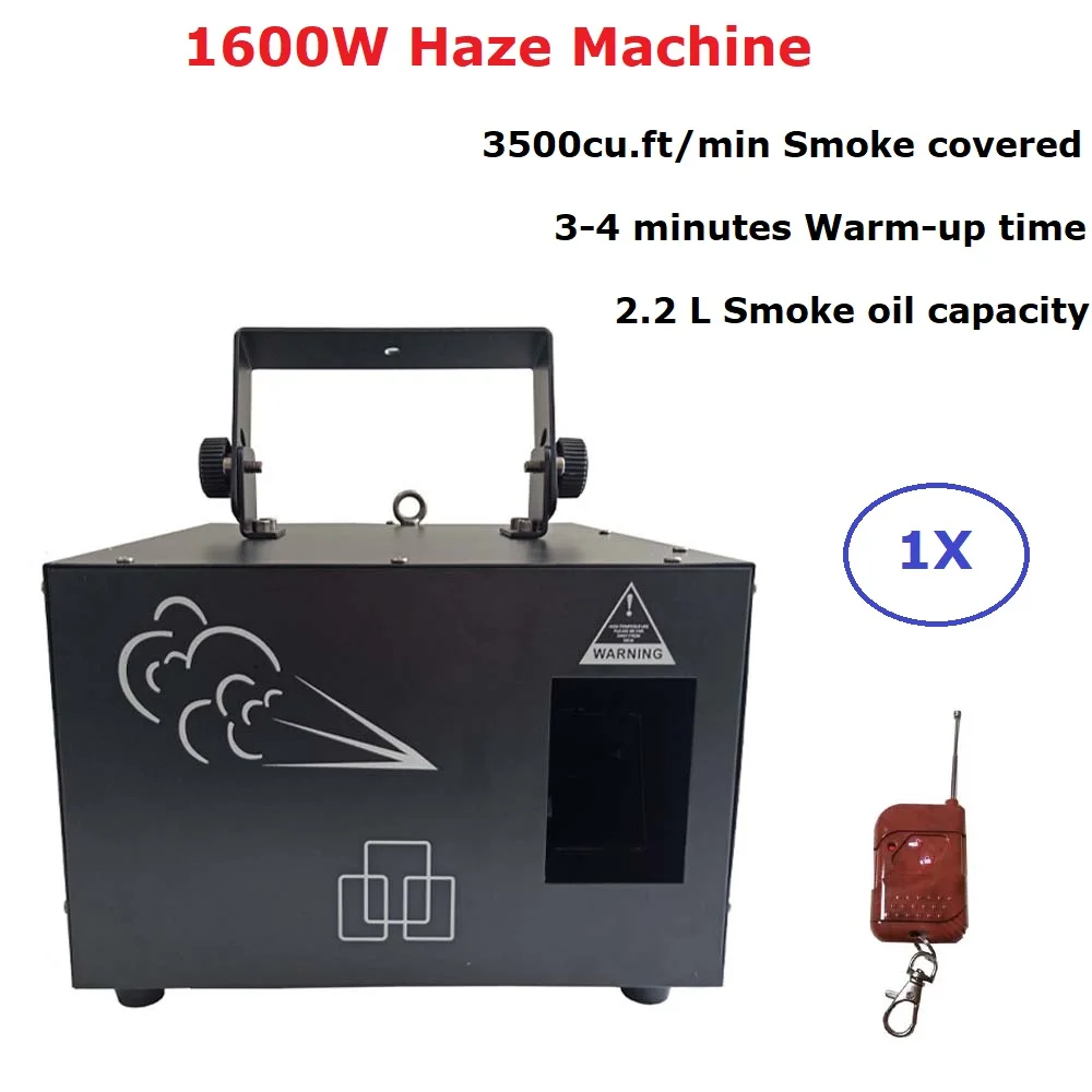 Hoge Output 1600W Haze Machine 2.2L Vloeibare Tank Fogger Rookmachine DMX512 Voor Disco Party Podium DJ Effect Verlichting apparatuur