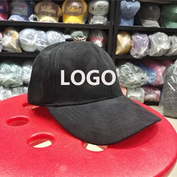 Fashion Kids Girl Casual Suede Baseball Caps Custom Embroidery  Print Trucker Hat Children Boy Sport Leisure Hat With Logo