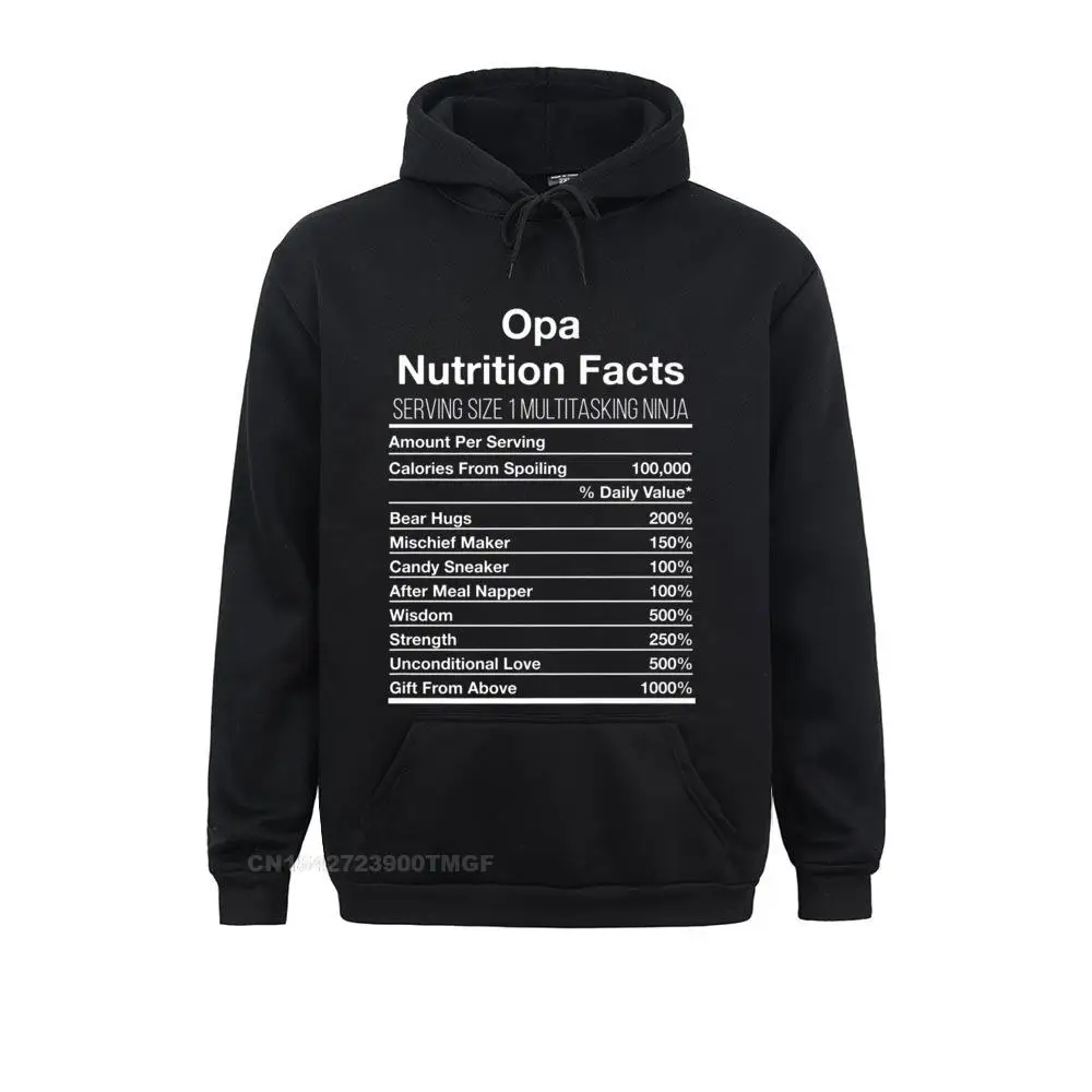 

Company Youth Sweatshirts Mens Opa Nutritional Facts Definition Shirt Opa Fathers Day Gift Hoodies Sportswears Custom