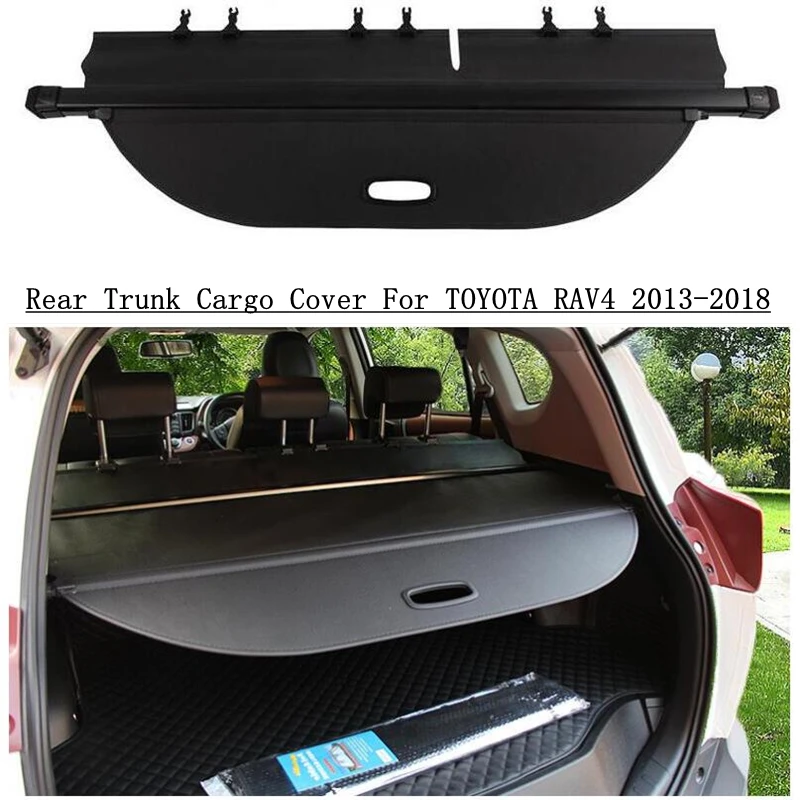 For TOYOTA RAV4 2013 2014 2015 2016 2017 2018 Rear Trunk Cargo Cover Partition Curtain Screen Shade Security Shield Accessories