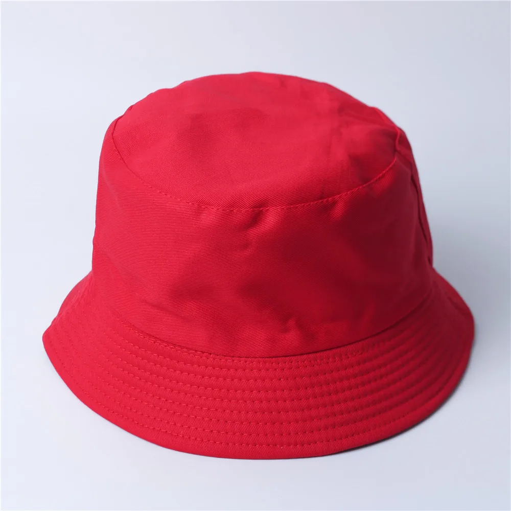 Free Custom LOGO Design!Double Sided Bucket Hat Women Men Summer Fishing Hats Casual Fishermen Cap Brim Kpop Bucket Gorras