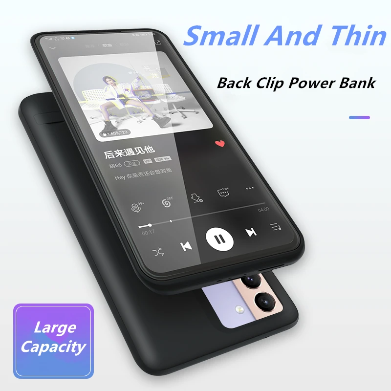 10000 Mah For Samsung Galaxy S21 FE S21 + Plus S21 Ultra Battery Case Battery Charger Case Power Bank Battery Case