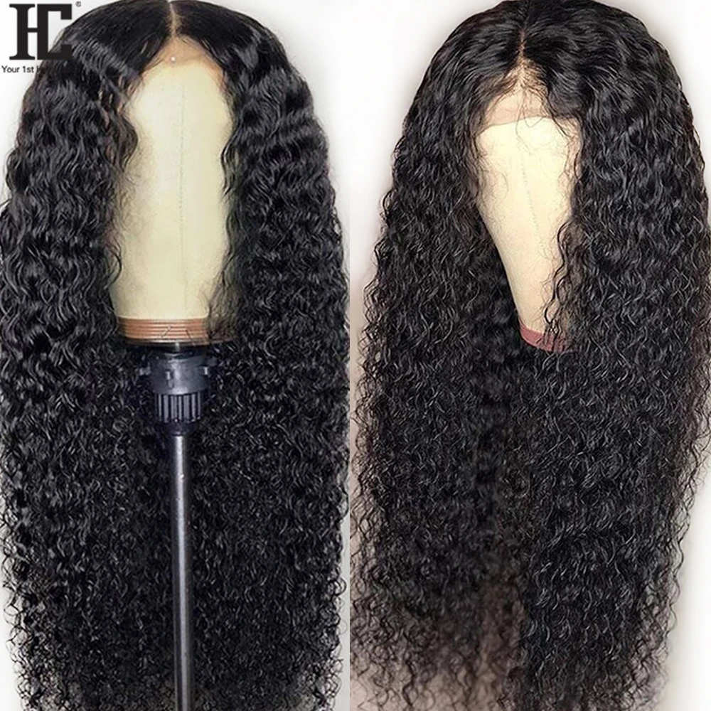 Brasileiro encaracolado peruca do cabelo humano remy 13x1 parte do laço perucas de cabelo humano com o cabelo do bebê pré arrancado 150% glueless peruca dianteira do laço