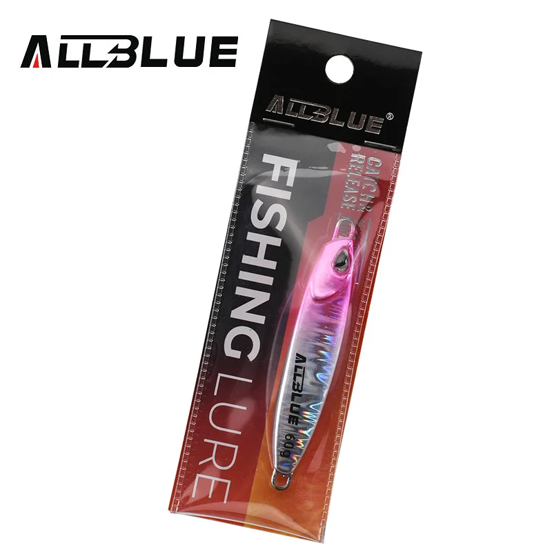 ALLBLUE DRAGER Force Metal Jigging Spoon 60g 80g 100g Artificial Bait Off Shore Slow Jig Fishing Lure Super Hard Tackle image 6