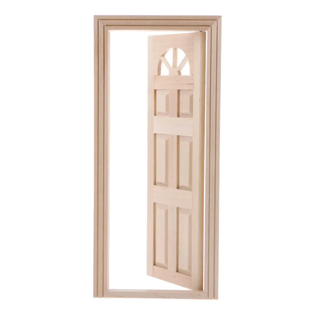 

1:12 Dollhouse Miniature Wood Interior Door
