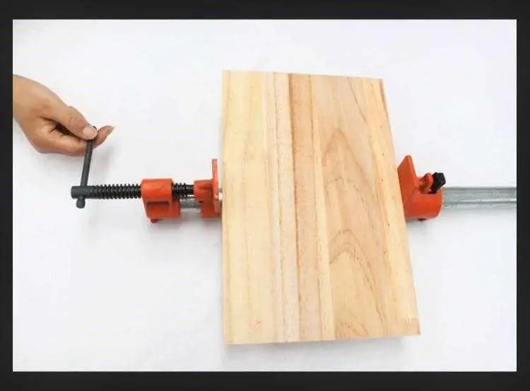 Imagem -05 - Conjunto Polegada Carpintaria Braçadeira Liberação Rápida Pesados de Madeira Metal Tubo Braçadeiras Ferro Fundido Fixação Ferramentas Carpinteiro 4