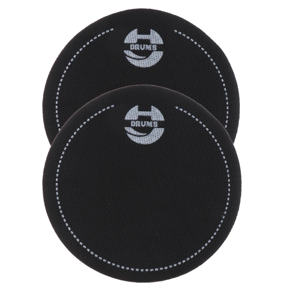 MagiDeal 2pcs Bass Drum Patch Drumhead Protector for Drum-heads Kick Pad Protective Instrument Accessory