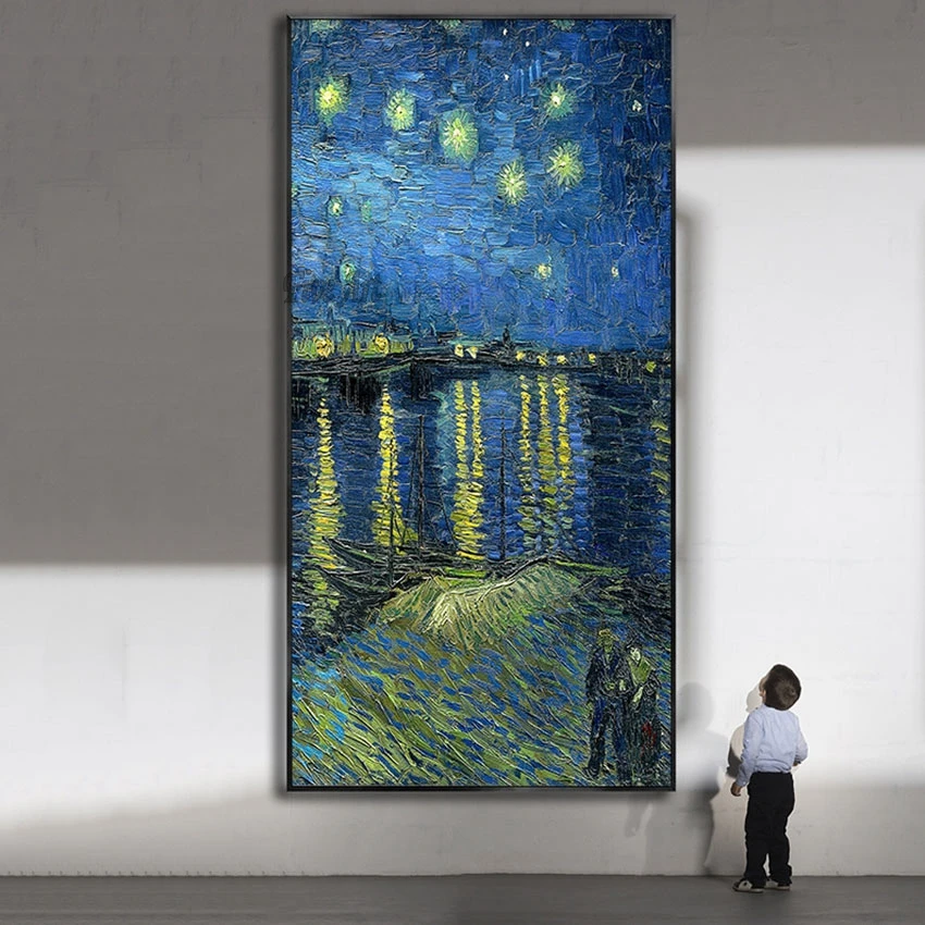 

High Quality Van Gogh Reproduction Oil Painting Large Size Living Room Wall Picture Acrylic Modern Art Interior House Decoration