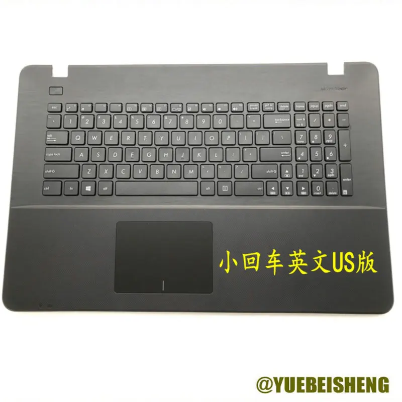 

YUEBEISHENG New For ASUS X751 A751 X751LD k750j K751L R752 R752L X751LK palmrest US keyboards upper cover Touchpad Black