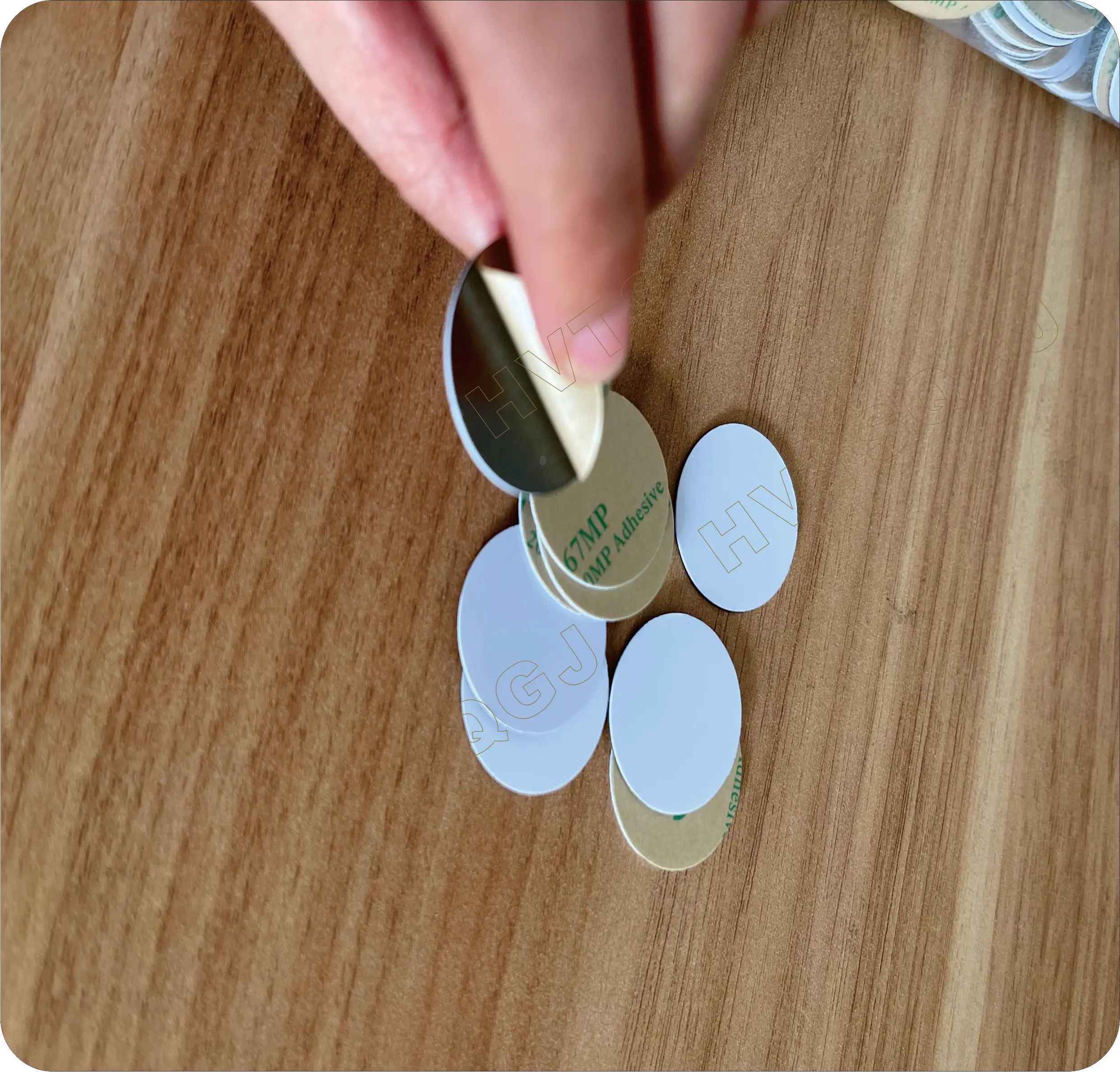 100 pcs T5577 RFID Chip 125khz Copy Rewritable Writable Duplicate 125khz  Sticker Rfid Anti-Metal 125Khz Ronde Tags  Sticker