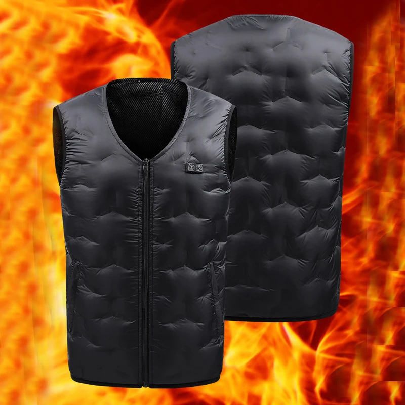 Women Men Heated Vest No Battery Winter Outdoor Smart Electric Heating Vest Warm for Hiking Camping Fishing Hunting Cycling