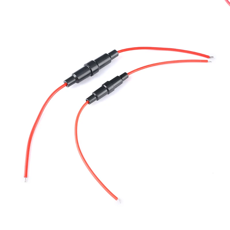 5pcs Fast-Blow Screw Type AGC Inline Tube Fuse Holder 250V 15A 22AWG For Glass Fuse 5X20mm  6X30MM Electrical Equipment Supplies