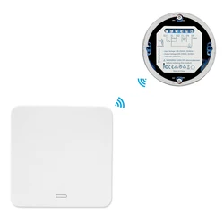 Wireless Switch Remote Control light kinetic Self Powered Push Button Wall Panel No Wire No Battery Needed No WIFI Easy to Use