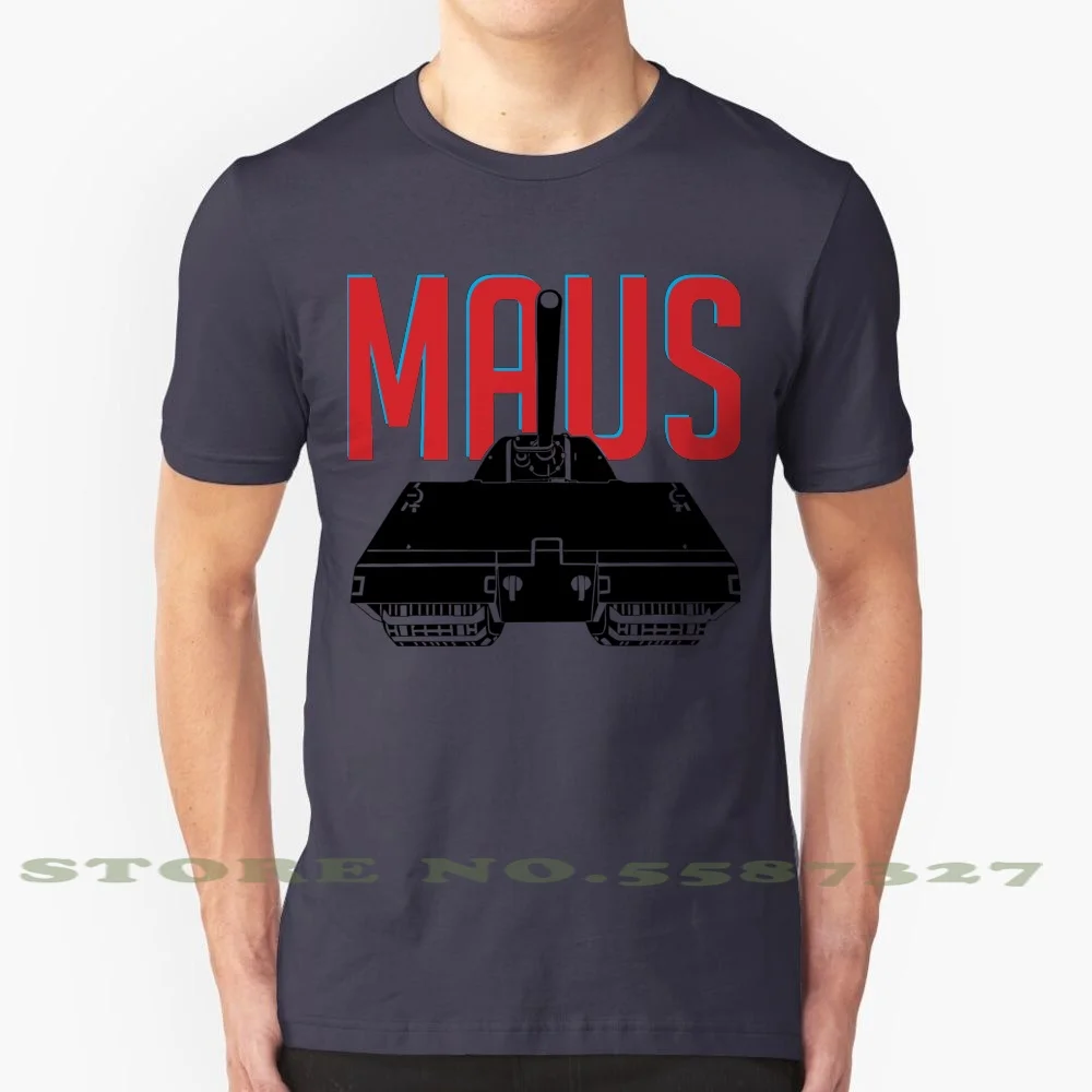 

Хлопковая футболка Maus 100%, танк Maus Wot World Of Tanks, Германия, армия, армия, игра, война, Thunder, Векторный тяжелый танк Pz Viii 1939 1945