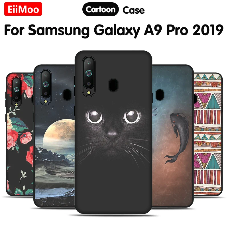 EiiMoo Silicone Phone Case For Samsung Galaxy A9 Pro 2019 G887N Case Cartoon Soft Back Cover For Samsung Galaxy A8s G8870 Cover